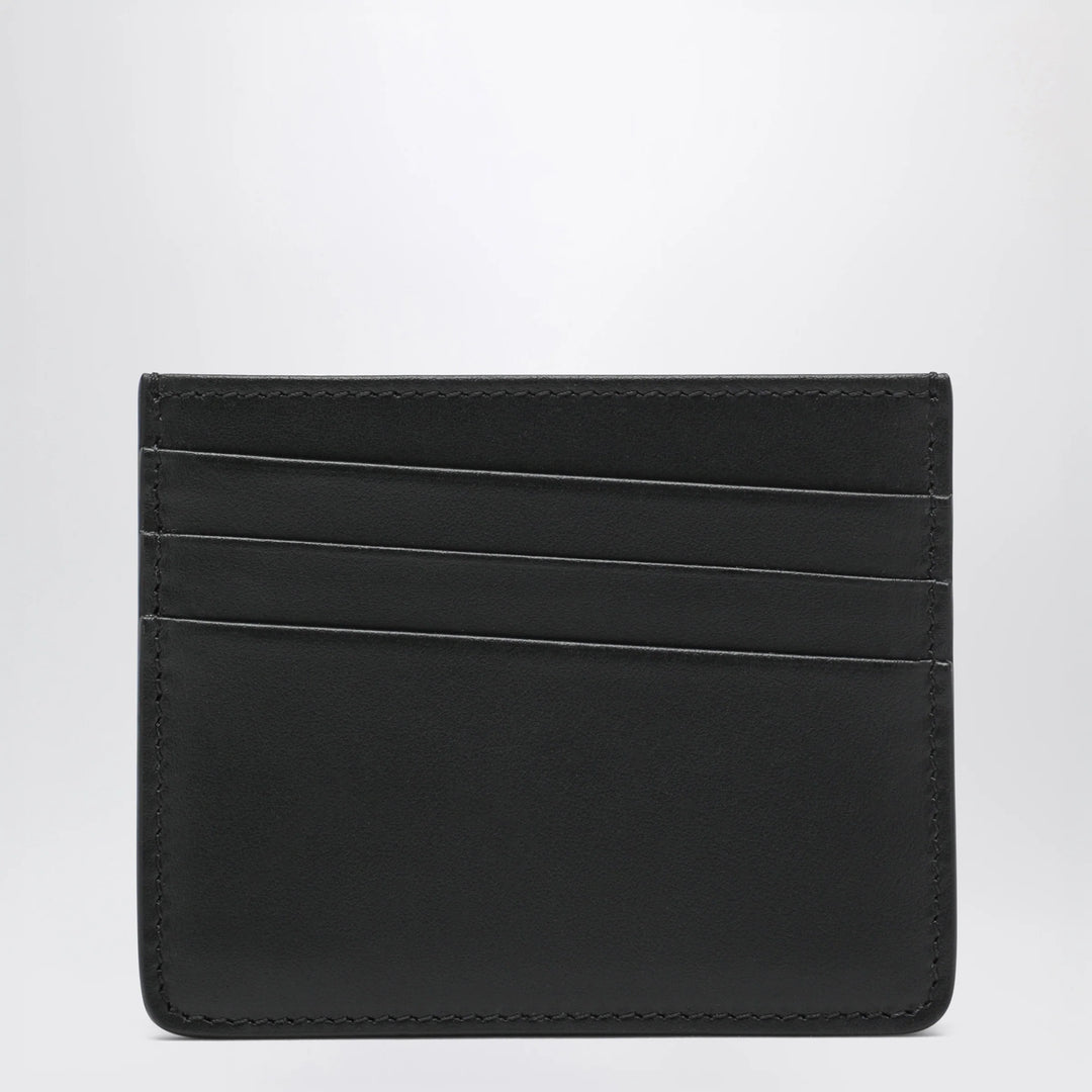 Maison Margiela - Four Stitches Card Holder in Black Calf Leather