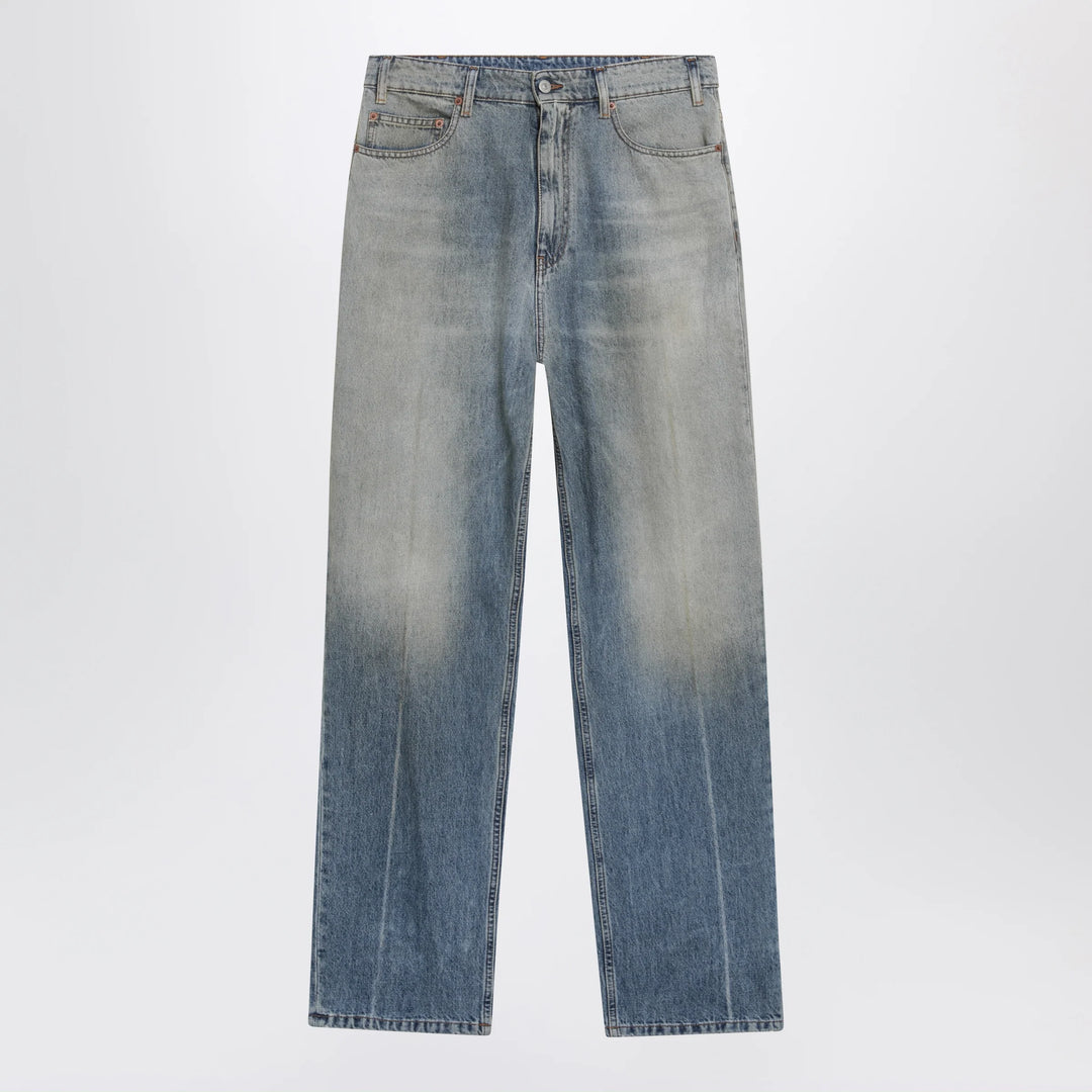MM6 Maison Margiela - Mid-blue washed-effect denim jeans