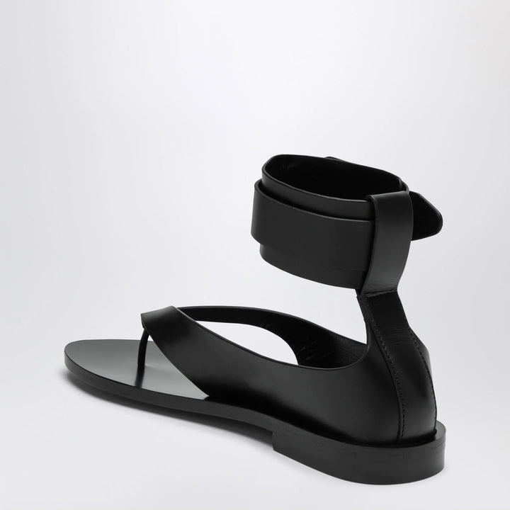 Durazzi Milano - Black Sandals With Ankle Strap Closure