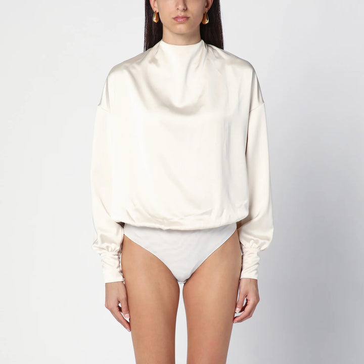 THE ANDAMANE - Sylvia milk-white bodysuit