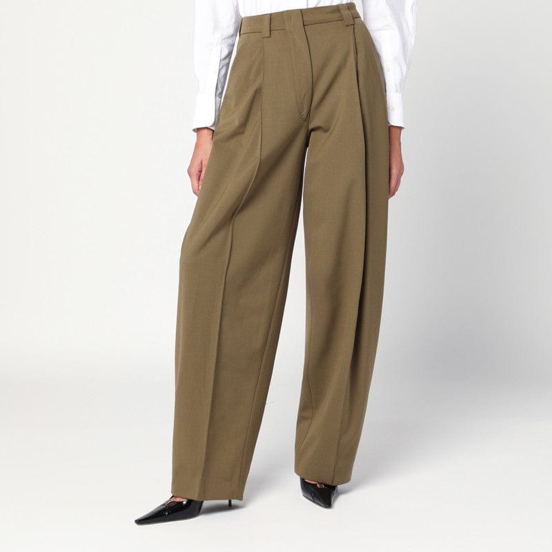 Pants TheLatest - Taupe wool blend trousers - 42 IT Brand