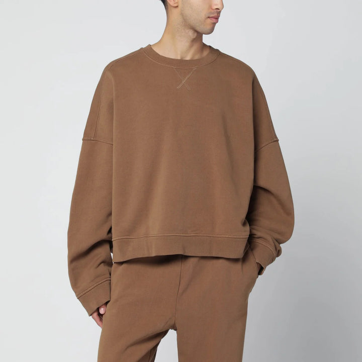 Entire Studios - Brown cotton crewneck sweatshirt
