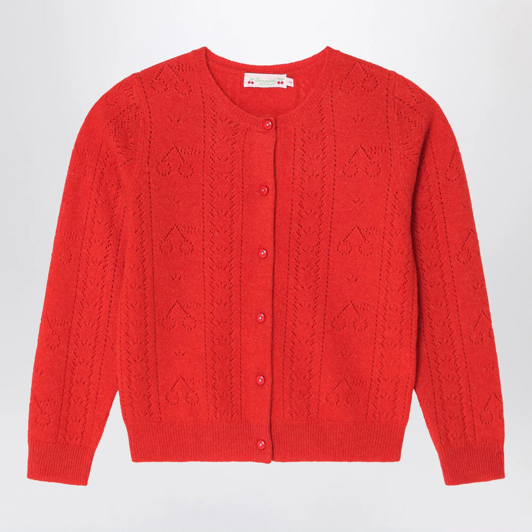 Bonpoint - Red cashmere cardigan