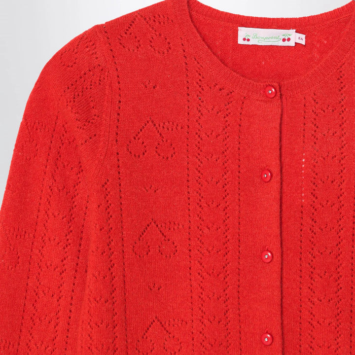 Bonpoint - Red cashmere cardigan