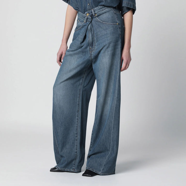 DARKPARK - Ines jeans with cuffed hem and light wash