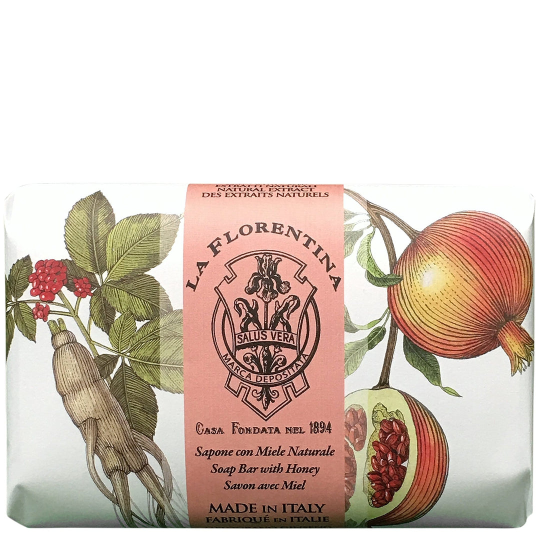 La Florentina 200g Bar Soap Pomegranate &amp; Ginseng Bar Soap 200g Brand