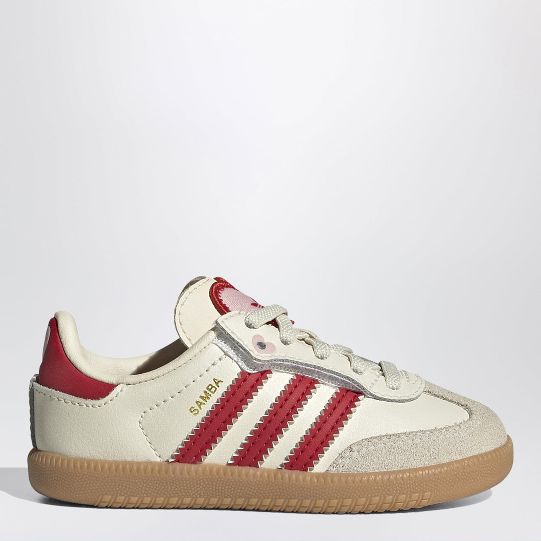 Apparel & Accessories adidas Originals - Cream White/Better Scarlet/Gum Samba trainers with elastic laces Brand