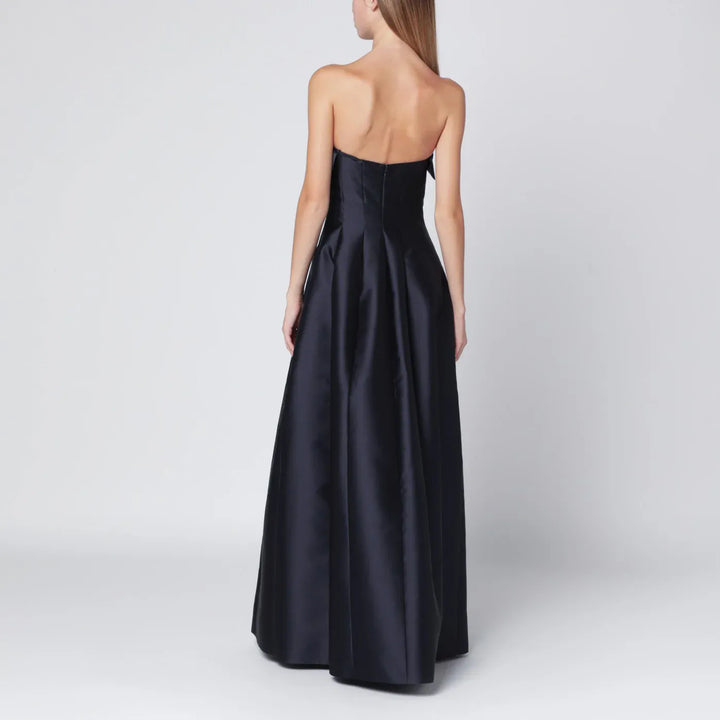 Alberta Ferretti - Blue evening dress in silk-blend mikado Brand Apparel &amp; Accessories 42  IT