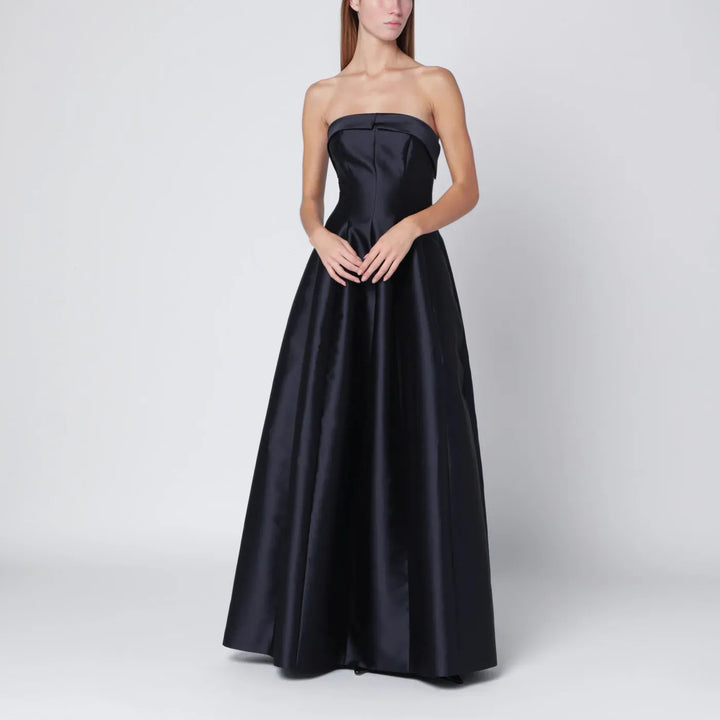Alberta Ferretti - Blue evening dress in silk-blend mikado Brand Apparel &amp; Accessories 42  IT