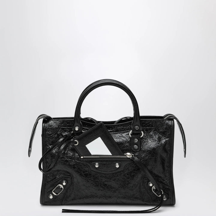 Balenciaga - Le City small lambskin leather bag in black Brand Apparel &amp; Accessories TU