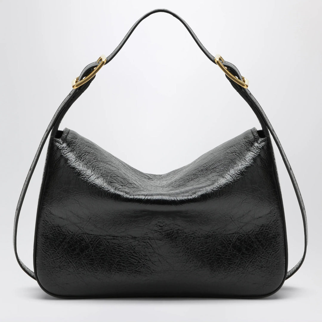 Balenciaga - Medium Clicca shoulder bag in lambskin leather, black Brand Apparel &amp; Accessories TU