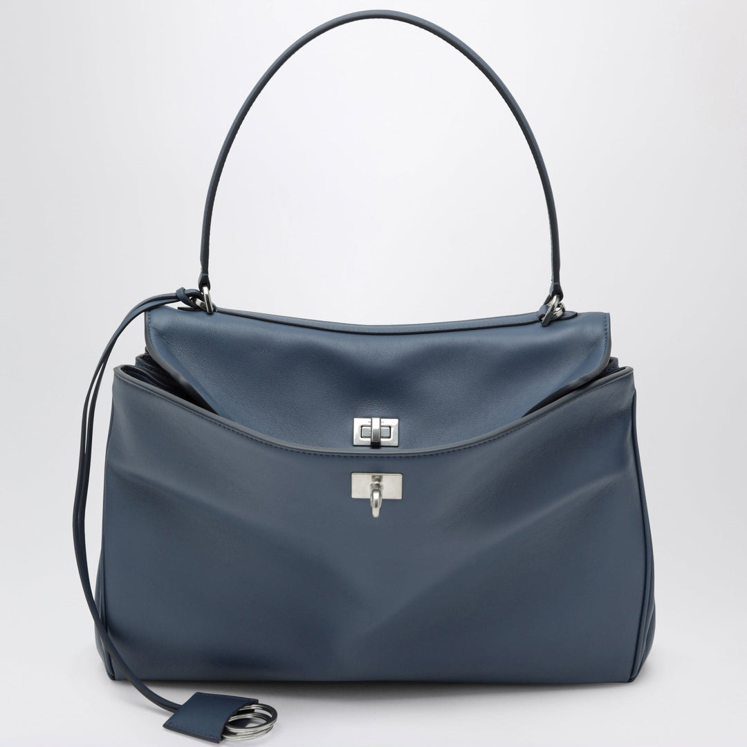 Apparel &amp; Accessories TU Balenciaga - Rodeo medium light blue smooth calfskin bag Brand