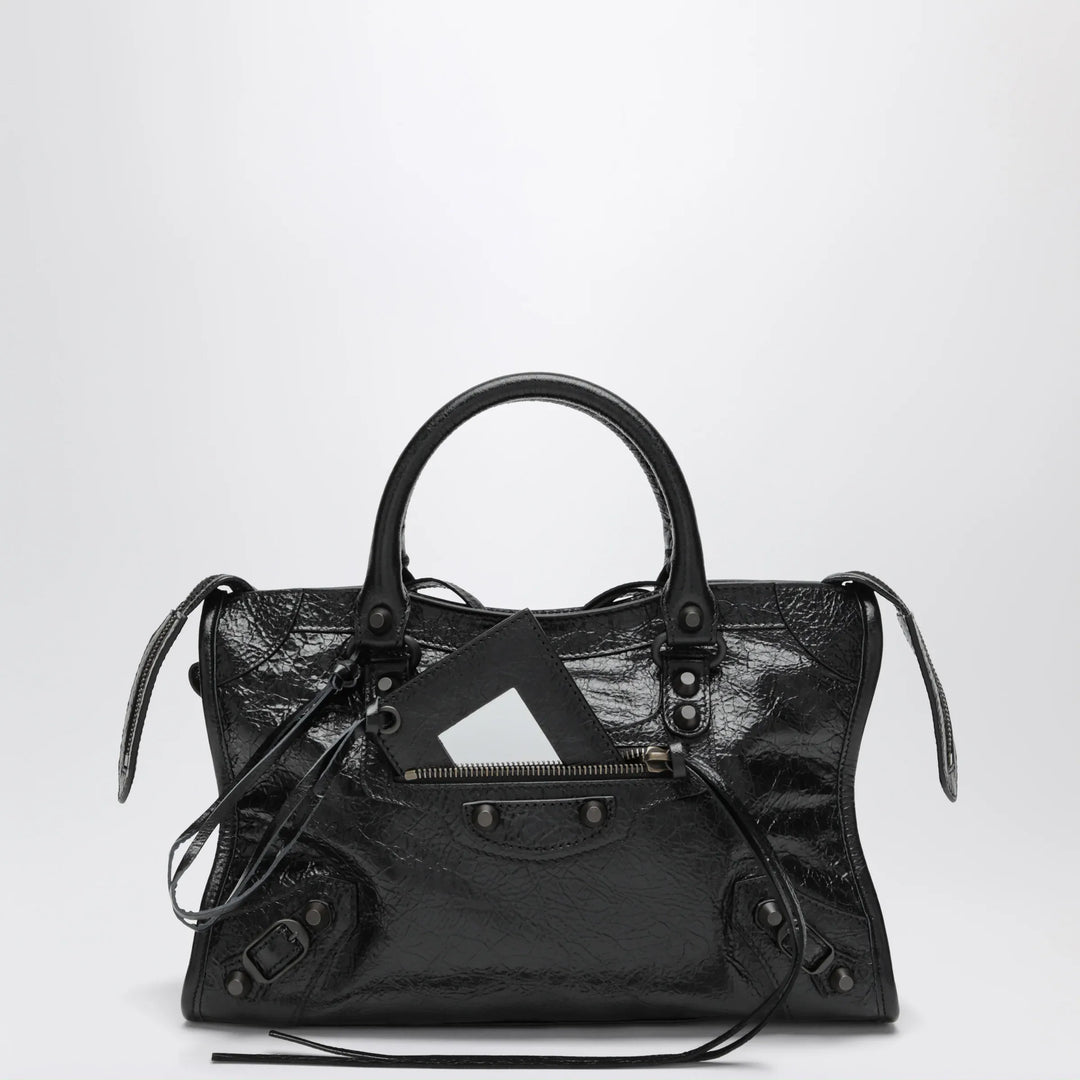 Balenciaga - Small Le City handbag in Arena lambskin black Brand Apparel & Accessories TU