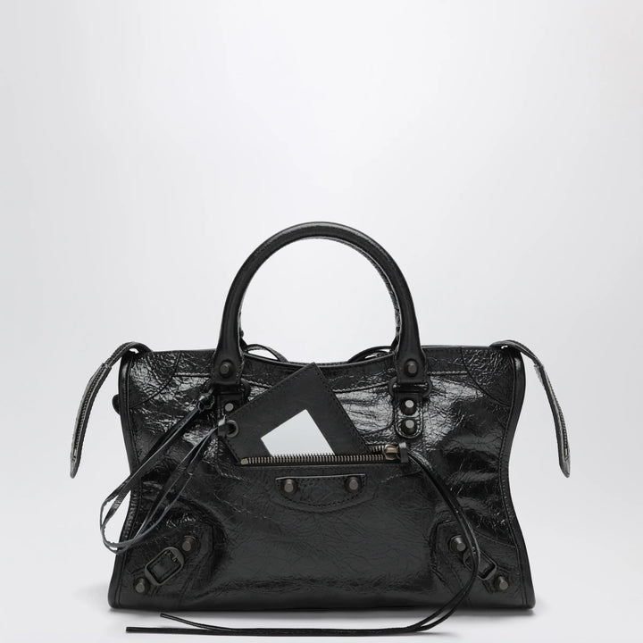 Balenciaga - Small Le City handbag in Arena lambskin black Brand Apparel &amp; Accessories TU