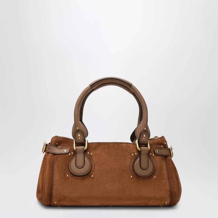 Chloé - Paddington suede calf leather bag in vintage brown Brand Apparel &amp; Accessories U