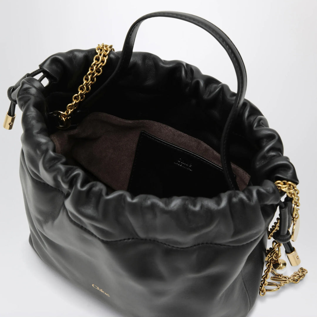 Chloé - Small Icons shoulder bag with chain in lambskin black Brand Apparel &amp; Accessories U