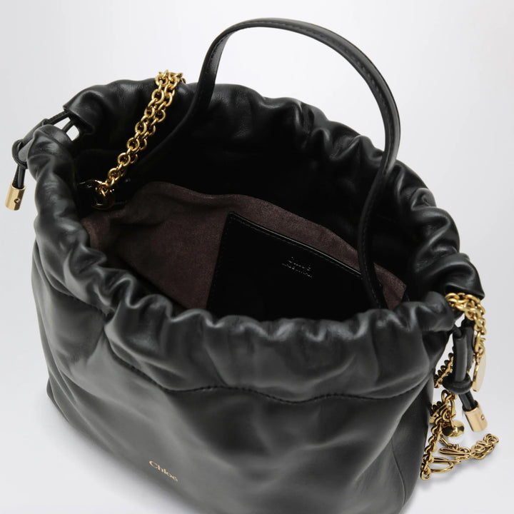 Chloé - Small Icons shoulder bag with chain in lambskin black Brand Apparel &amp; Accessories U