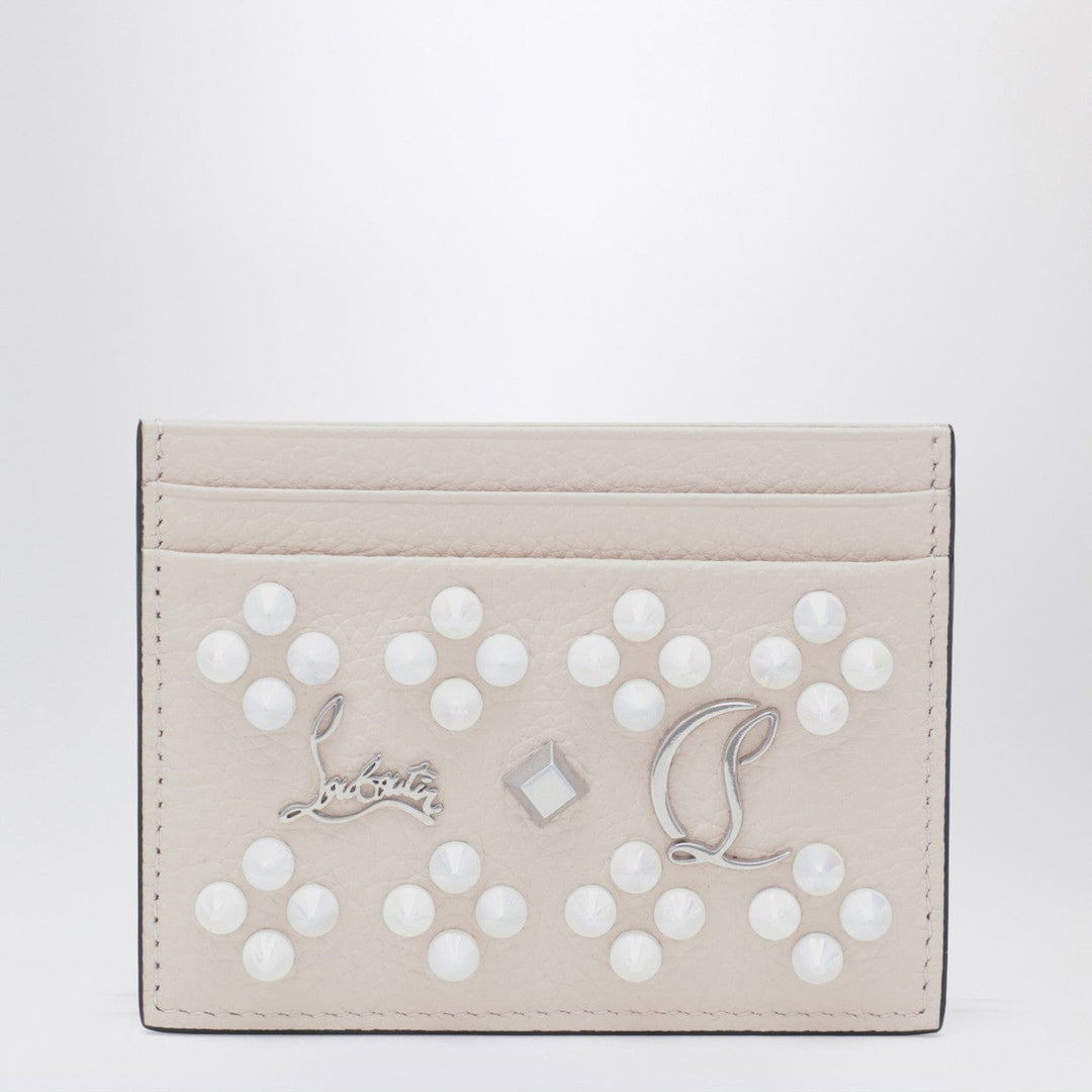 Apparel &amp; Accessories TU Christian Louboutin - Kios card holder in grained calfskin and spikes Brand