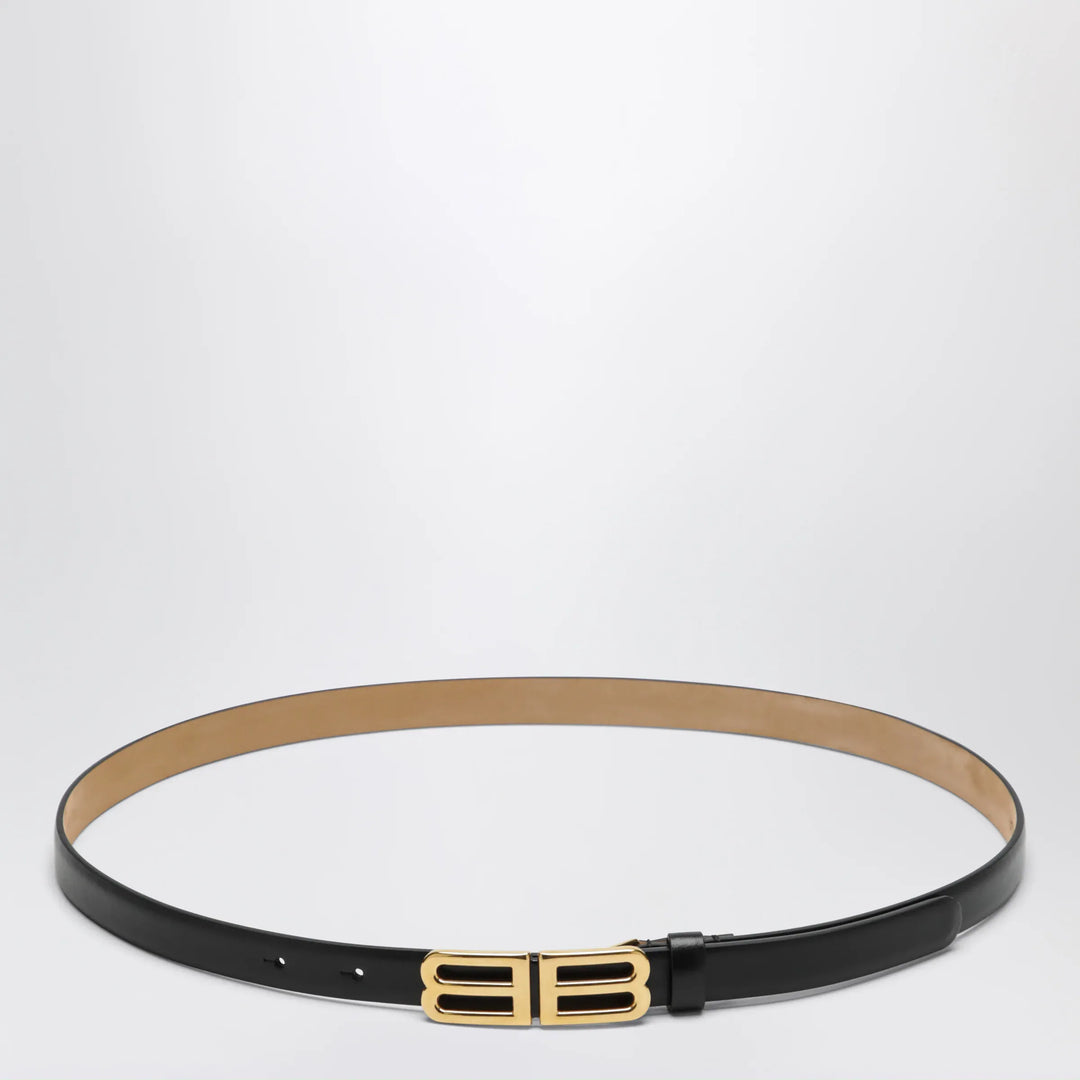Balenciaga - Bolero BB calfskin leather belt in black Brand Apparel & Accessories > Clothing Accessories > Belts 75 EU