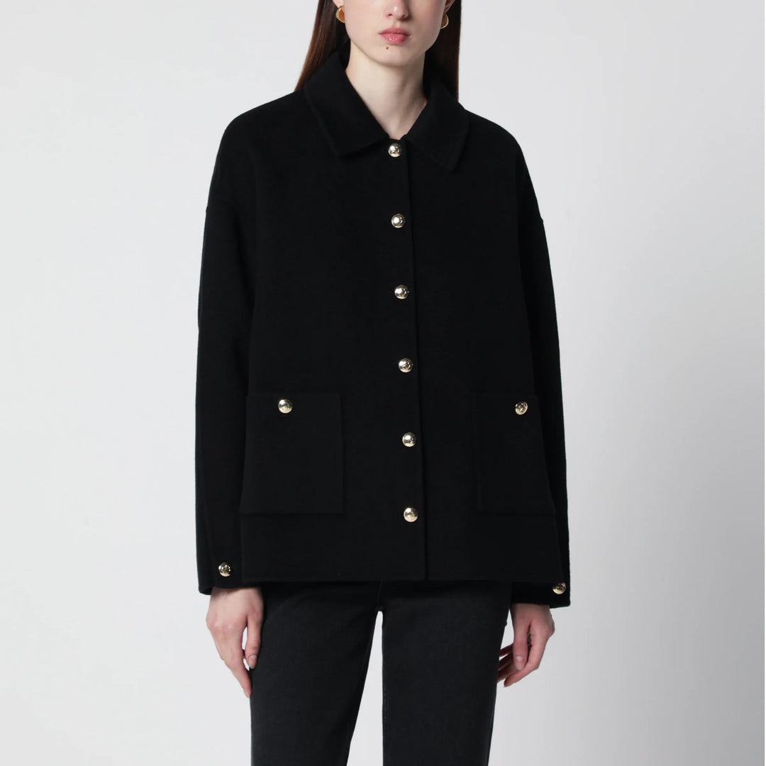 ANINE BING - Black wool and cashmere jacket Brand Apparel &amp; Accessories > Clothing > Outerwear > Coats &amp; Jackets XS