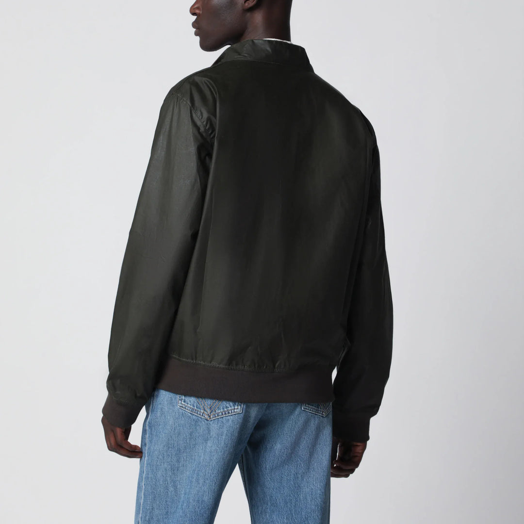 Barbour - Olive green lightweight waxed Royston jacket Brand Apparel &amp; Accessories > Clothing > Outerwear > Coats &amp; Jackets