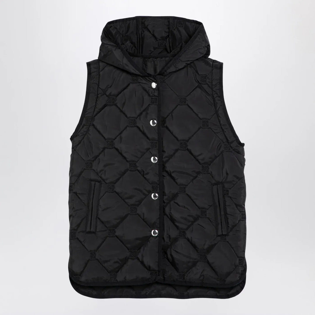 Givenchy - Black quilted parka with removable sleeves Brand Apparel &amp; Accessories > Clothing > Outerwear > Coats &amp; Jackets 10Y