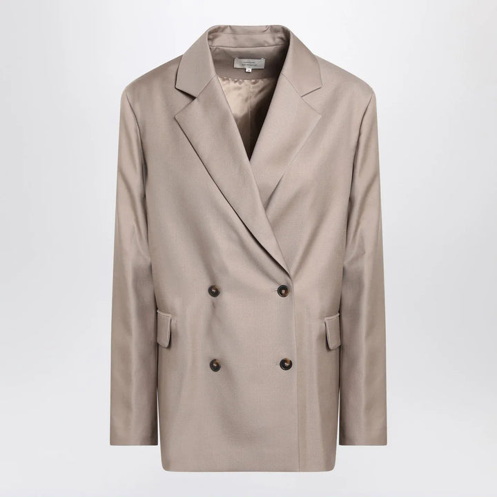 LouLou De Saison - Double-breasted wool jacket in taupe color Brand Apparel &amp; Accessories > Clothing > Outerwear > Coats &amp; Jackets 38  FR