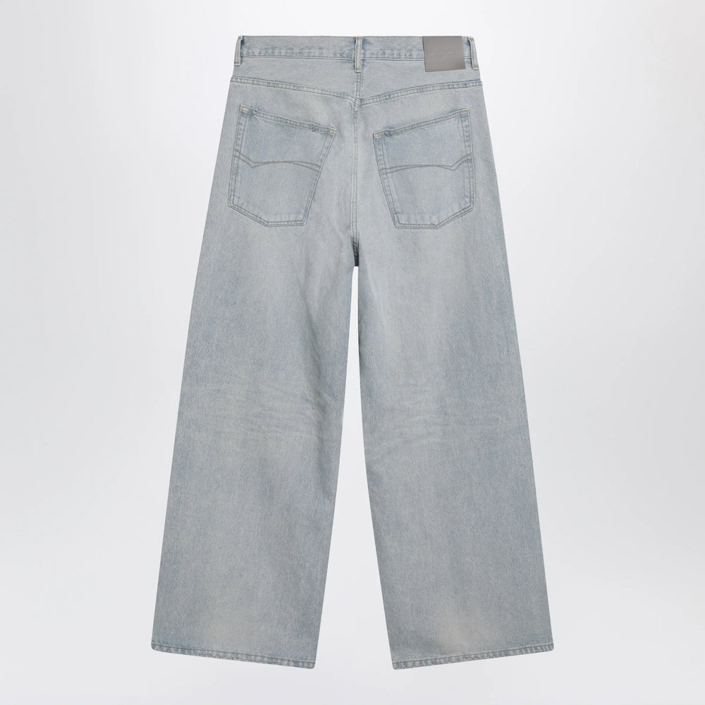 Balenciaga - Light blue wide-leg denim jeans Brand Apparel & Accessories > Clothing > Pants