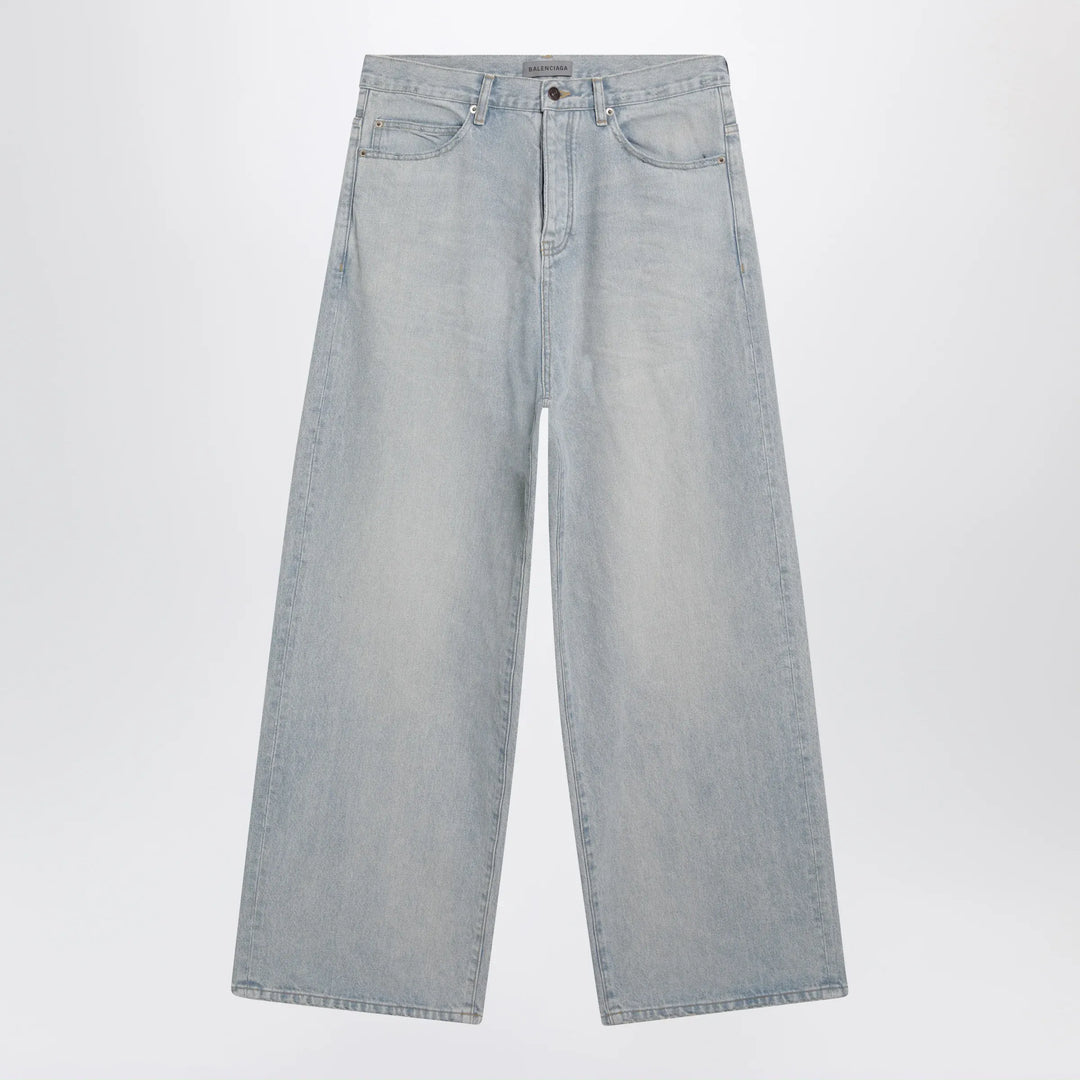 Balenciaga - Light blue wide-leg denim jeans Brand Apparel &amp; Accessories > Clothing > Pants S