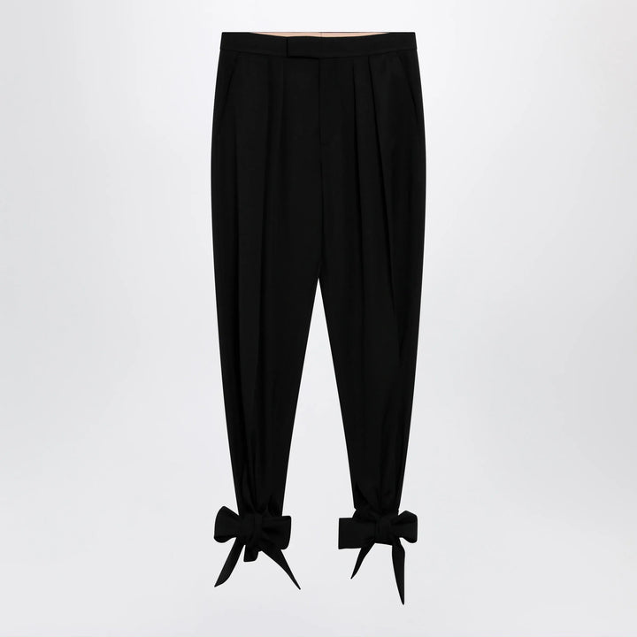Chloé - Black pleated fluid crêpe de chine trousers Brand Apparel &amp; Accessories > Clothing > Pants