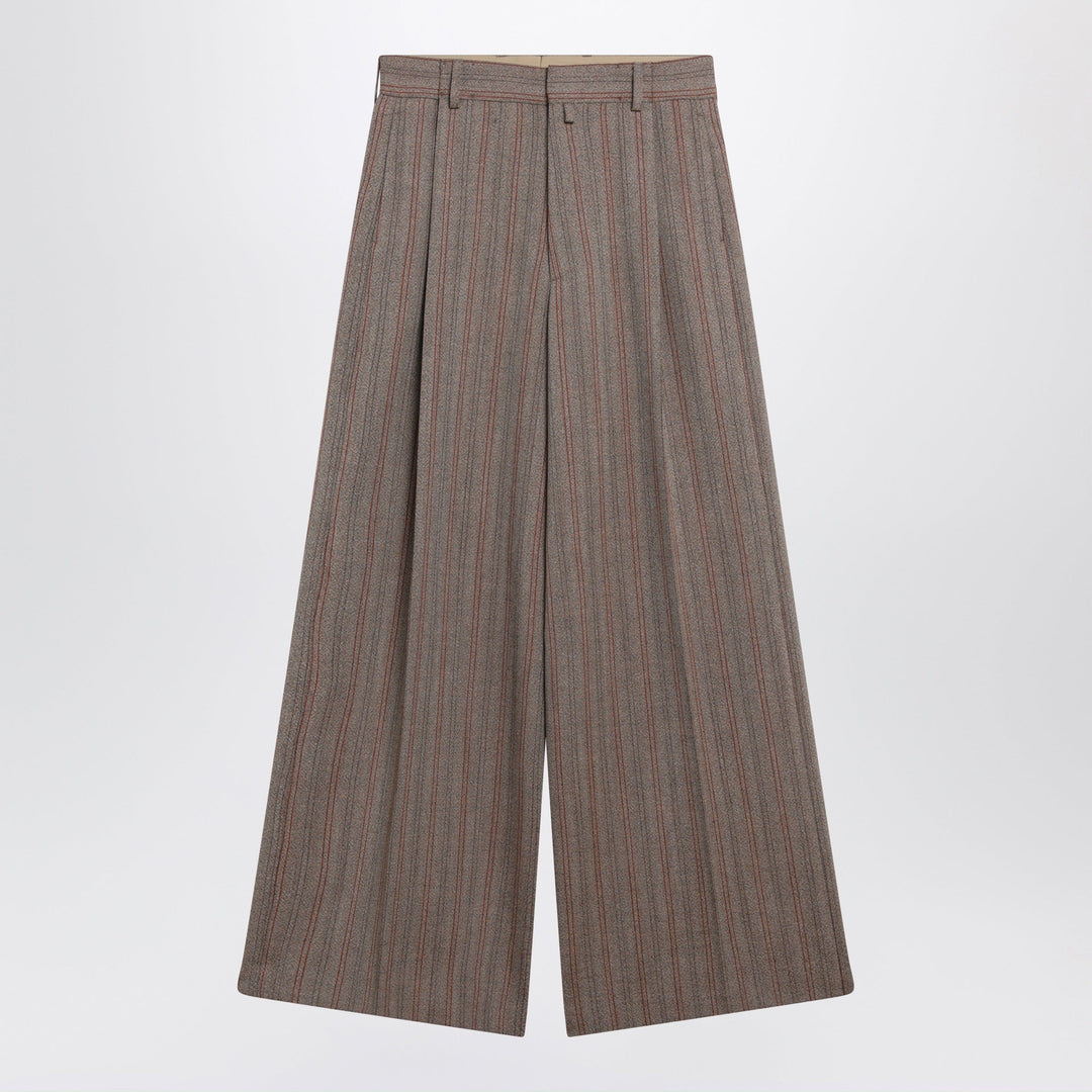 Dries Van Noten - Wide-leg pinstripe wool trousers Brand Apparel &amp; Accessories > Clothing > Pants 46 IT