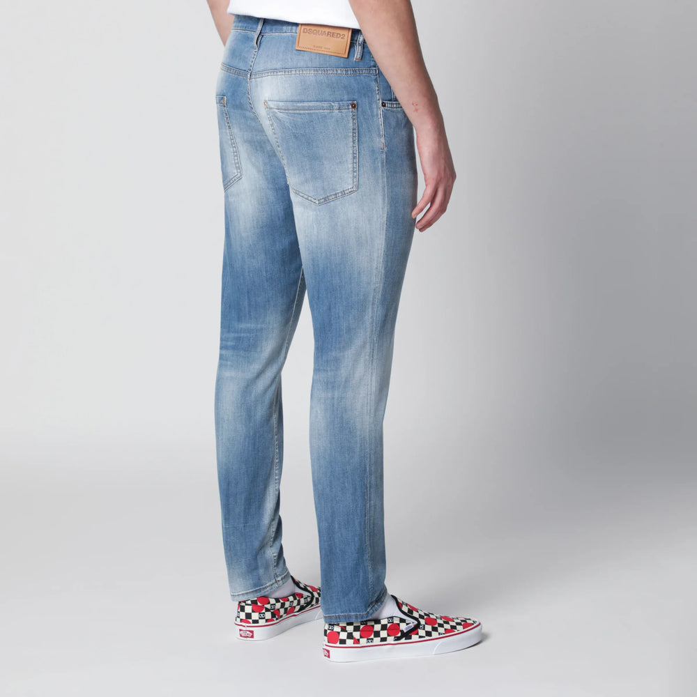 Dsquared2 - Skater light-wash stretch denim jeans in blue Brand Apparel & Accessories > Clothing > Pants 50 IT