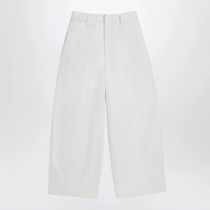 LEMAIRE - Rice-white cotton trousers Brand Apparel &amp; Accessories > Clothing > Pants 36  FR
