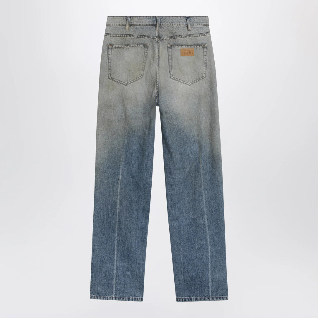 MM6 Maison Margiela - Mid-blue washed-effect denim jeans Brand Apparel &amp; Accessories > Clothing > Pants
