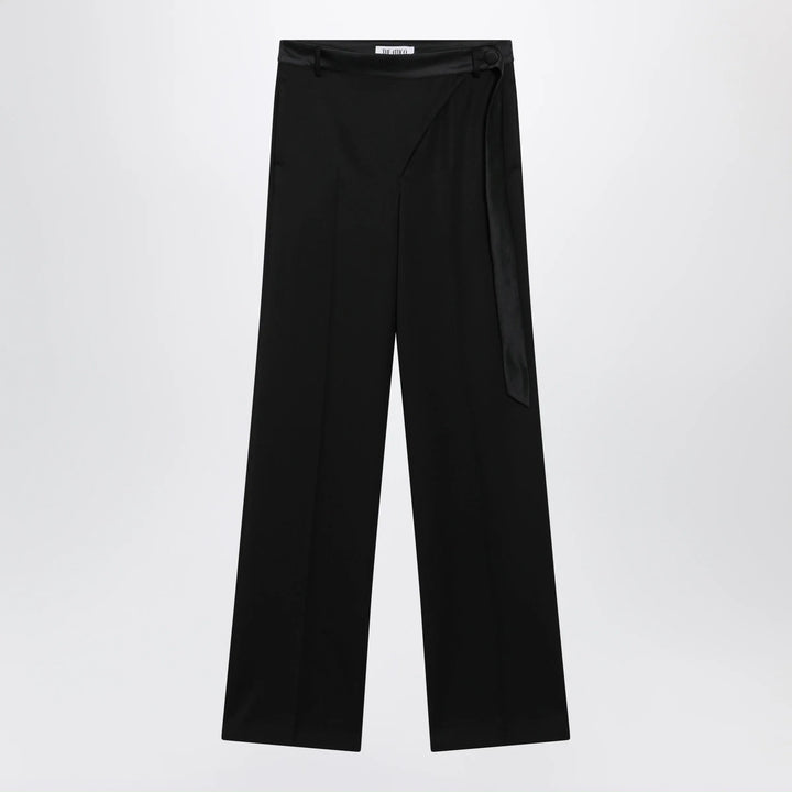 The Attico - Black virgin wool tuxedo trousers Brand Apparel &amp; Accessories > Clothing > Pants