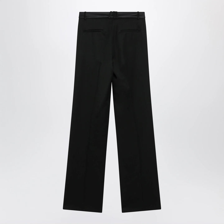 The Attico - Black virgin wool tuxedo trousers Brand Apparel &amp; Accessories > Clothing > Pants