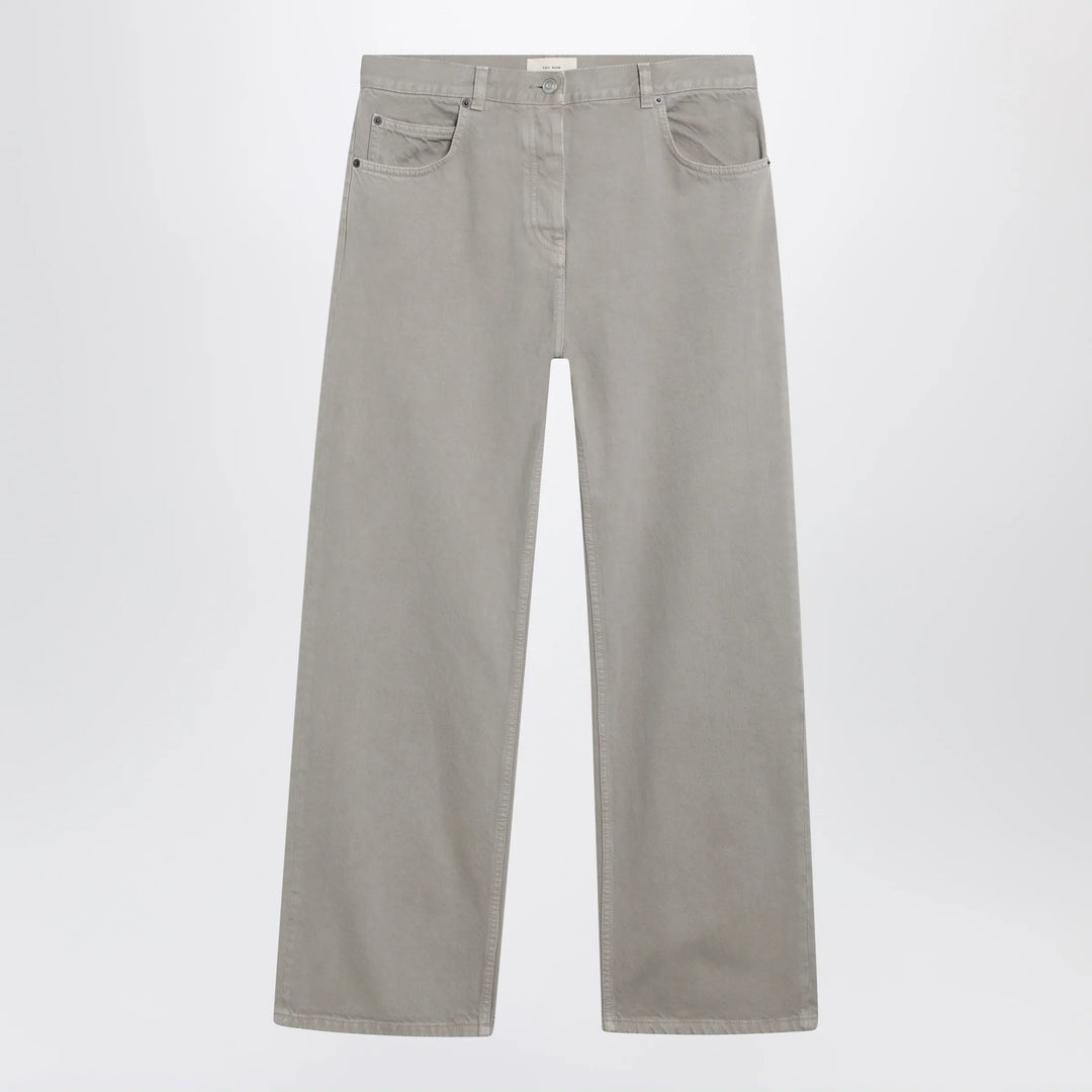 The Row - Finbar cotton jeans in smoke grey Brand Apparel &amp; Accessories > Clothing > Pants 26