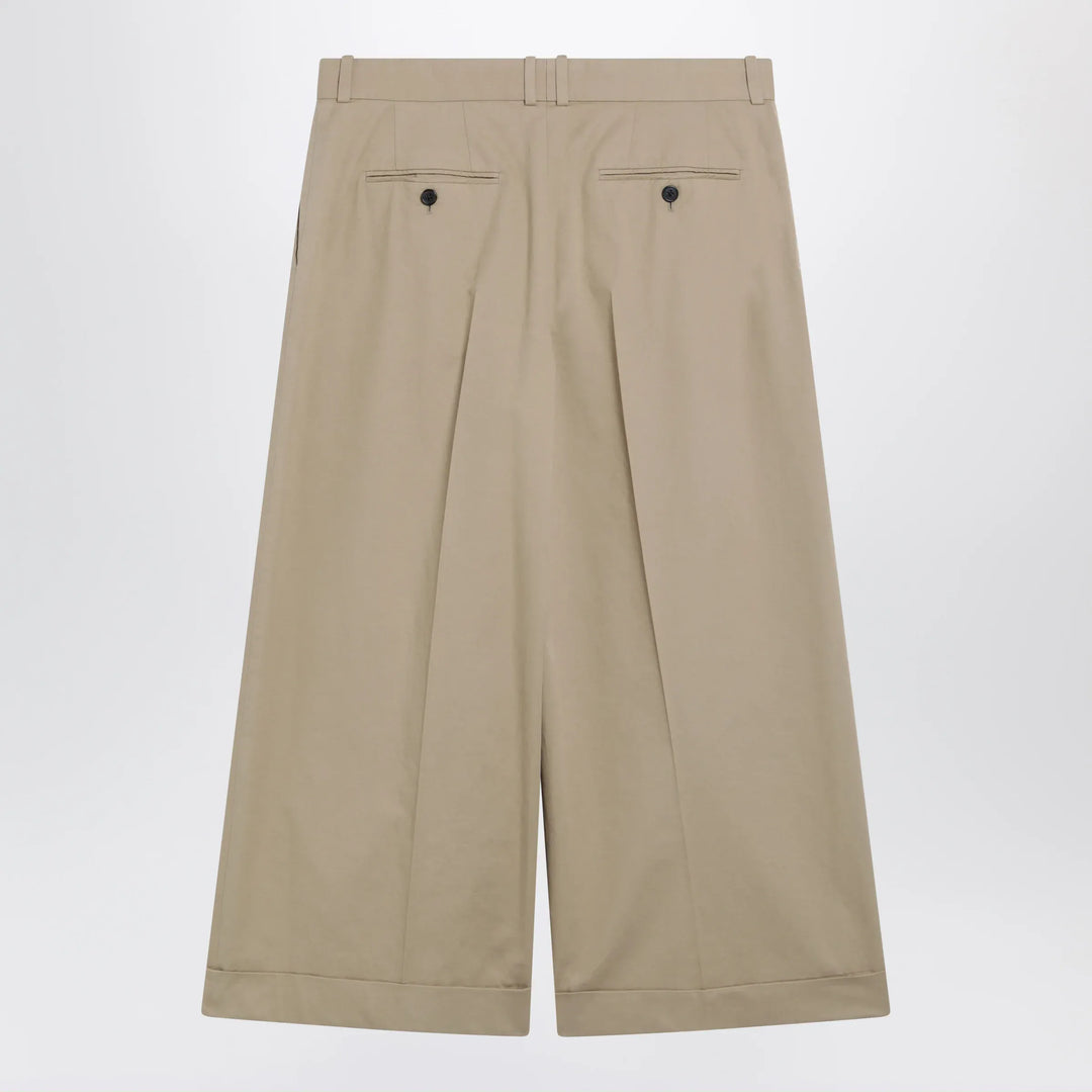 The Row - Pleated culotte pants in cotton blend, beige Brand Apparel &amp; Accessories > Clothing > Pants 6 US