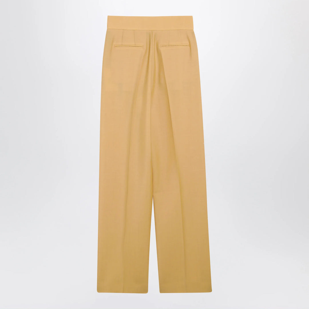 Valentino - British Mohair trousers in ochre Brand Apparel &amp; Accessories > Clothing > Pants