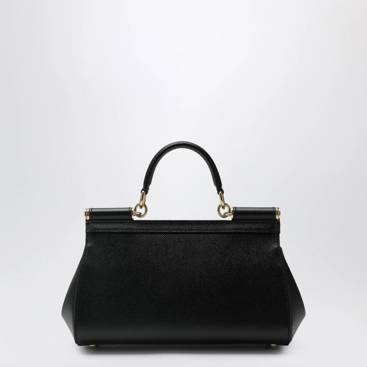Dolce&amp;Gabbana - Sicily medium top-handle bag in calf leather, black Brand Apparel &amp; Accessories > Clothing > Shirts &amp; Tops TU