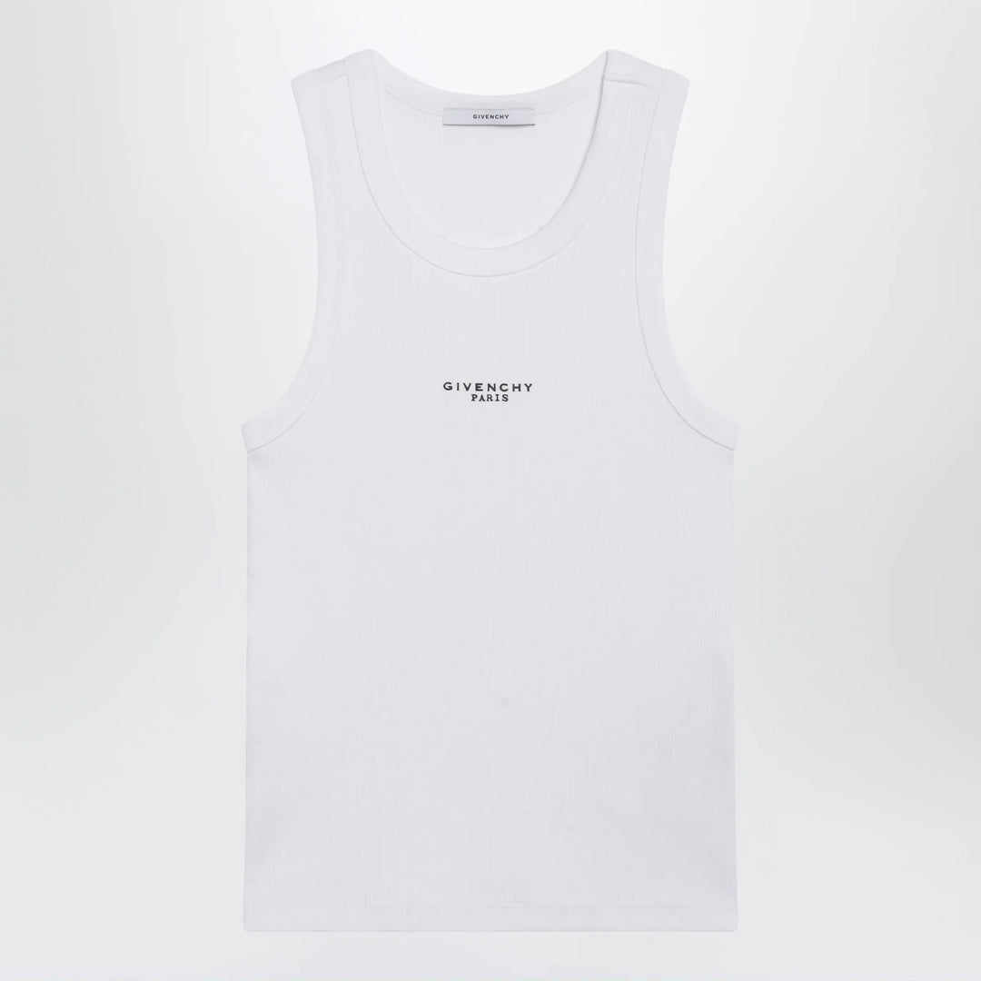 Givenchy - White slim-fit tank top with logo Brand Apparel &amp; Accessories > Clothing > Shirts &amp; Tops