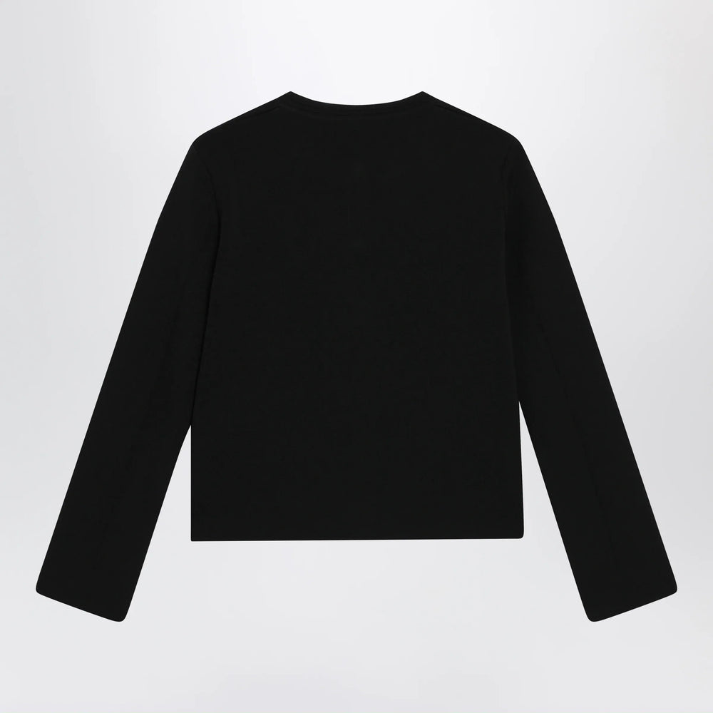 Max Mara - Black viscose-blend cardigan Brand Apparel & Accessories > Clothing > Shirts & Tops