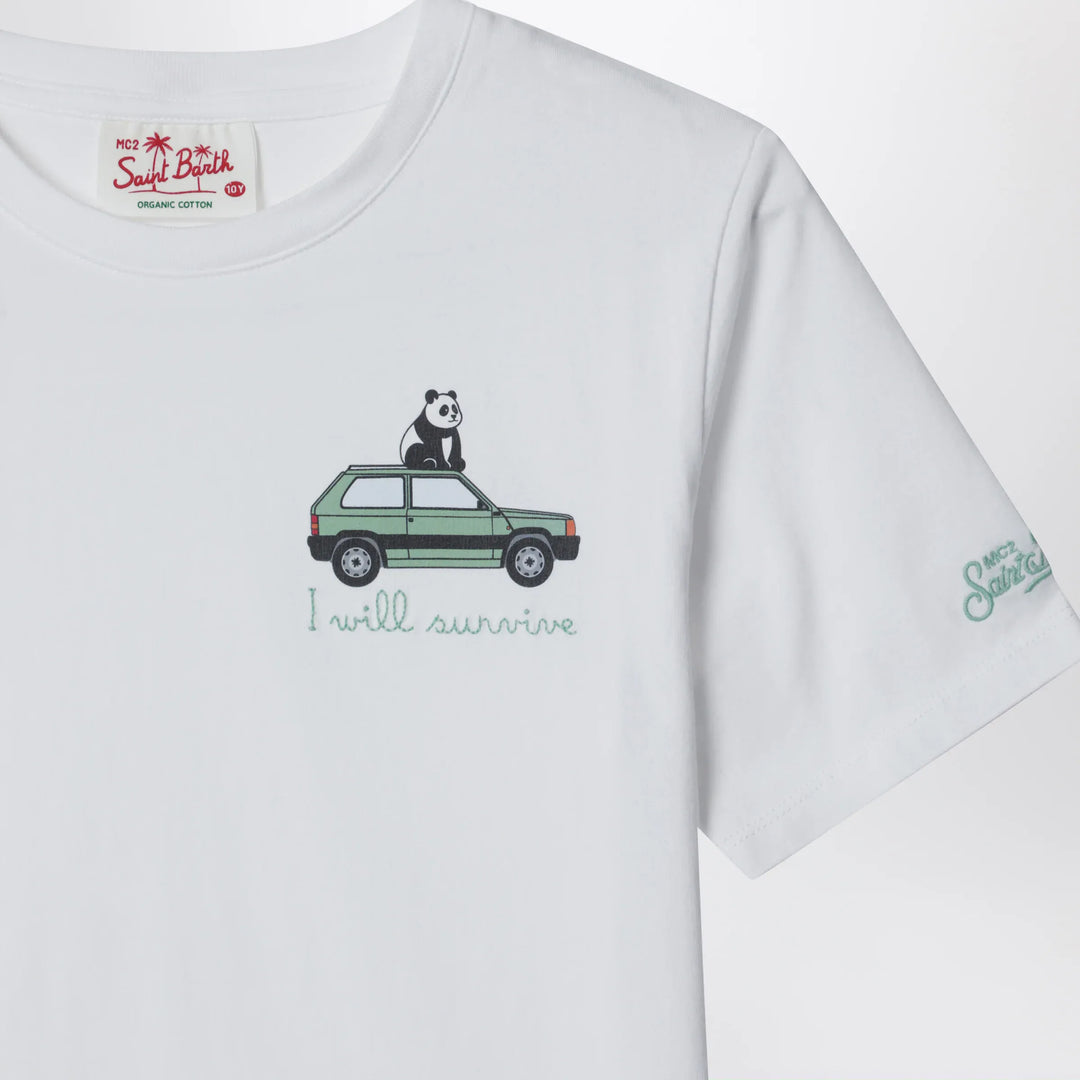 MC2 Saint Barth - White I Will Survive T-shirt Brand Apparel &amp; Accessories > Clothing > Shirts &amp; Tops