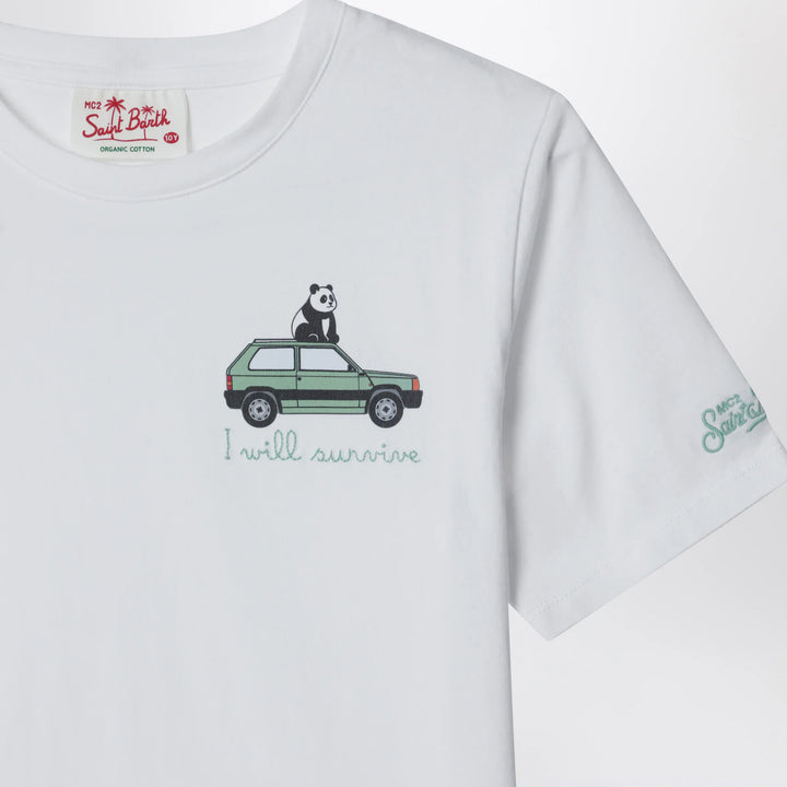 MC2 Saint Barth - White I Will Survive T-shirt Brand Apparel &amp; Accessories > Clothing > Shirts &amp; Tops