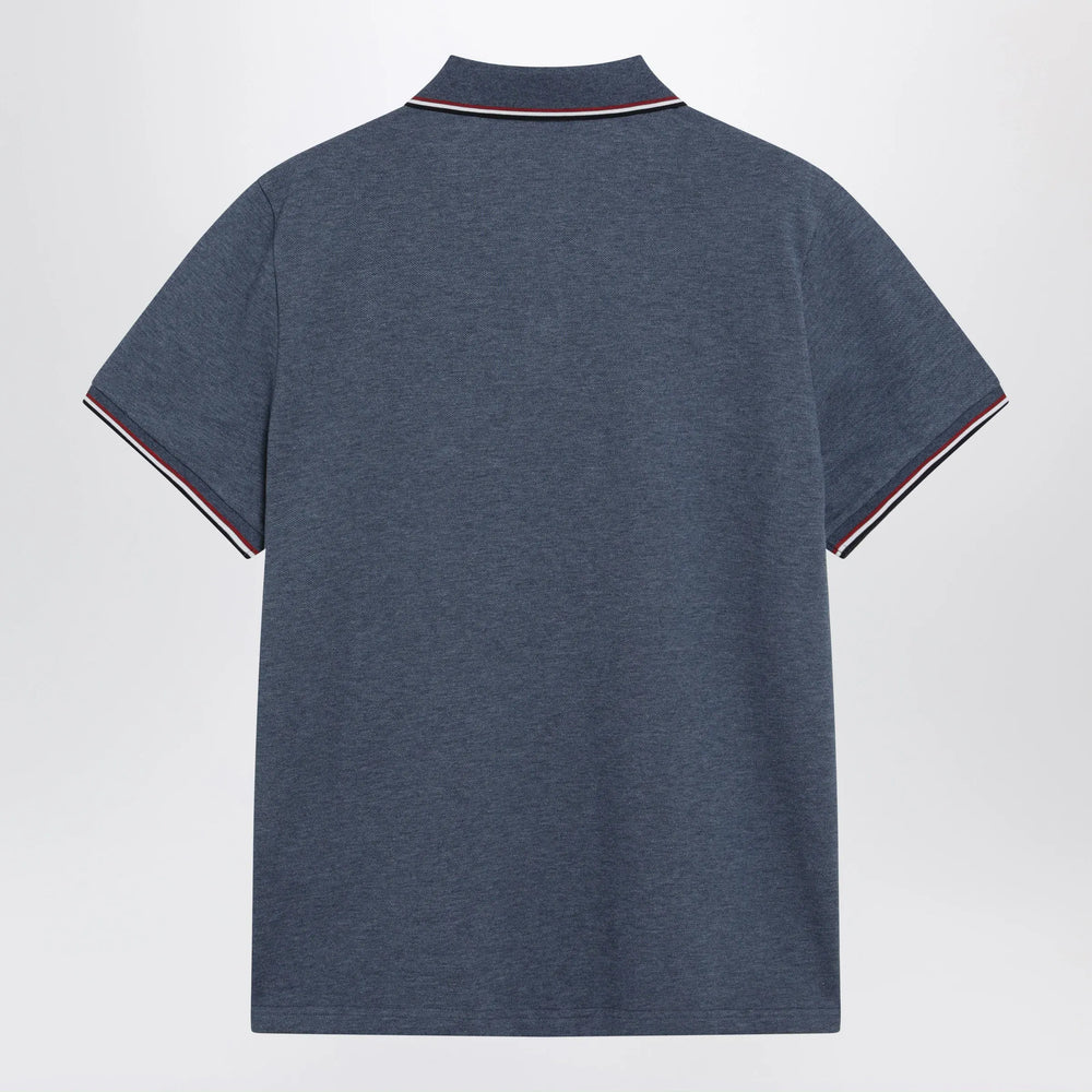 Moncler - Light blue short-sleeve polo shirt Brand Apparel & Accessories > Clothing > Shirts & Tops