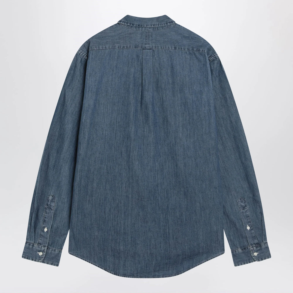 Polo Ralph Lauren - Blue denim Custom-Fit shirt Brand Apparel & Accessories > Clothing > Shirts & Tops
