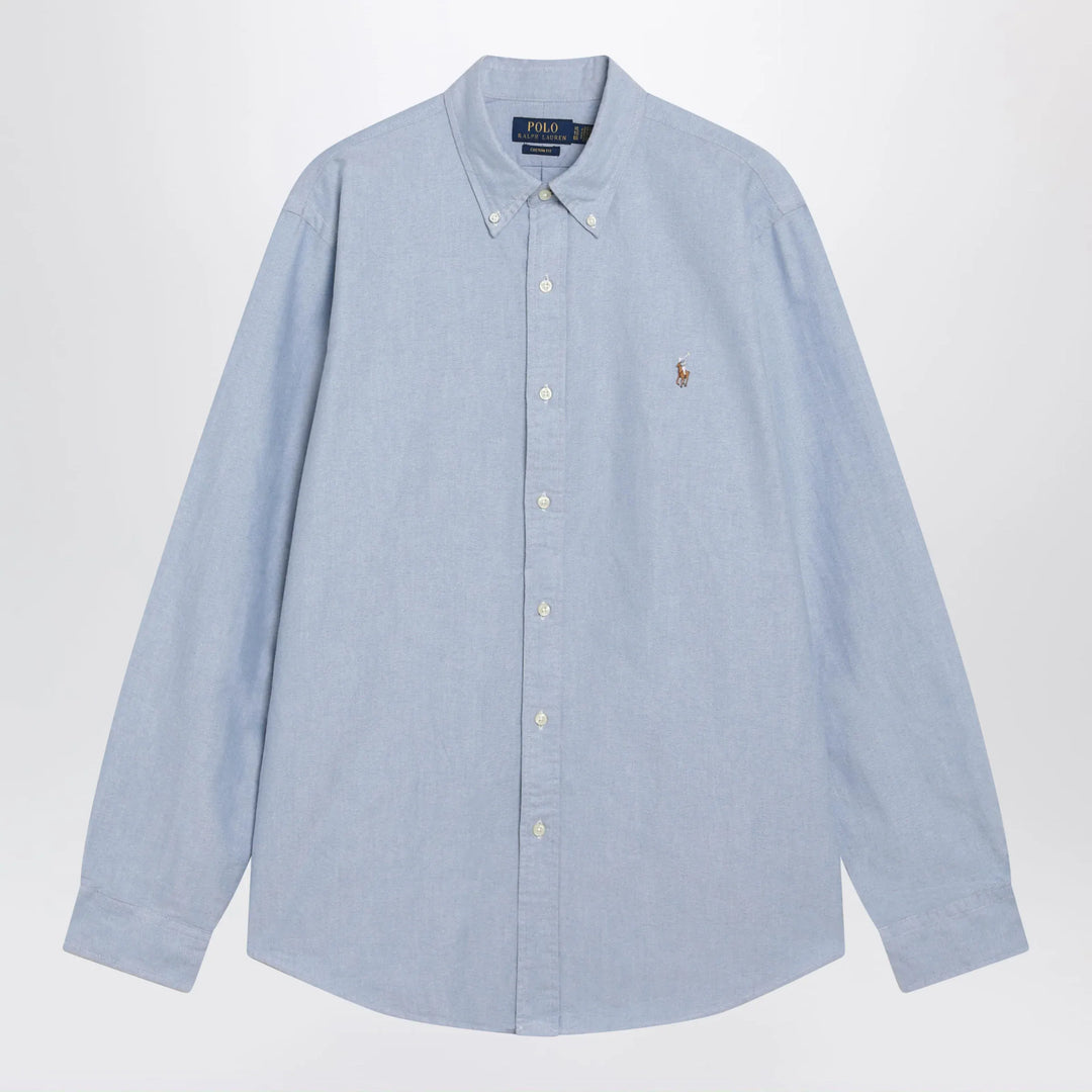 Polo Ralph Lauren - Light blue Oxford shirt Custom-fit Brand Apparel & Accessories > Clothing > Shirts & Tops S