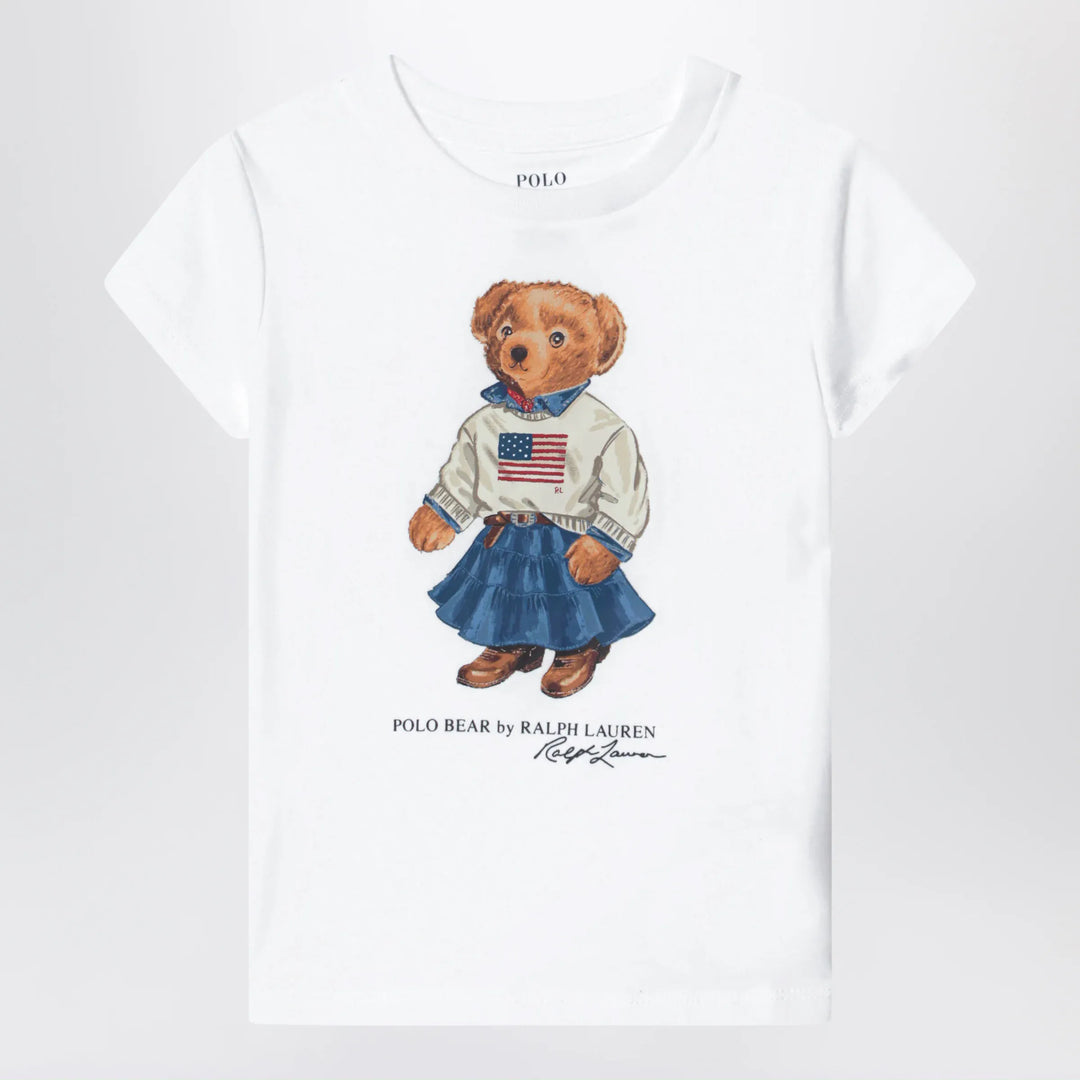 Polo Ralph Lauren - White cotton Polo Bear T-shirt Brand Apparel &amp; Accessories > Clothing > Shirts &amp; Tops 3