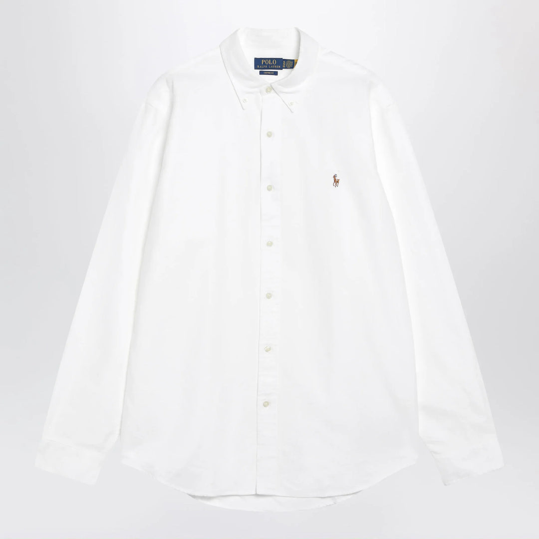Polo Ralph Lauren - White Oxford Custom-Fit shirt Brand Apparel & Accessories > Clothing > Shirts & Tops S