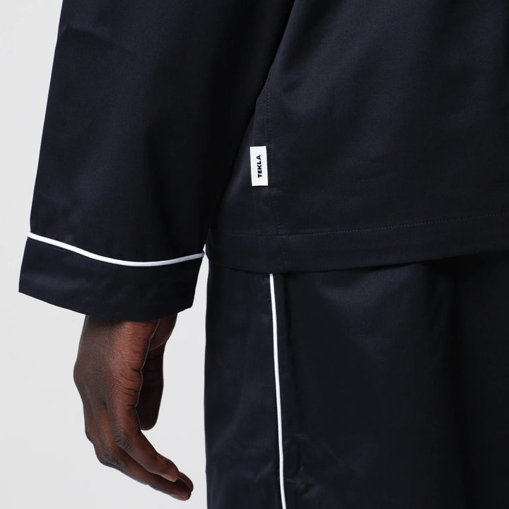 Tekla - Blue pajama shirt Brand Apparel &amp; Accessories > Clothing > Shirts &amp; Tops